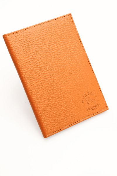 GUZZYLife Θήκη διαβατηρίου Willpolo Orange Γνήσιο Δερμάτινο Θήκη Διαβατηρίου
