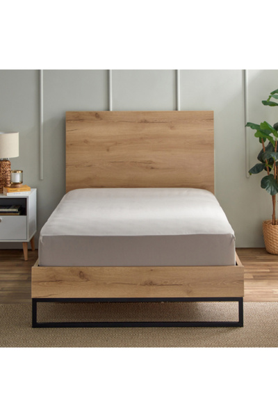 Home Box Derby Solid Microfiber Single Fitted Sheet 90x190+20 cm