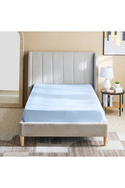 Home Box Derby Solid Microfiber Twin Fitted Sheet 120x200+25 cm