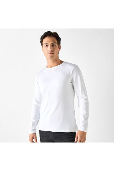 FAV Slim Fit T-shirt with Crew Neck and Long Sleeves