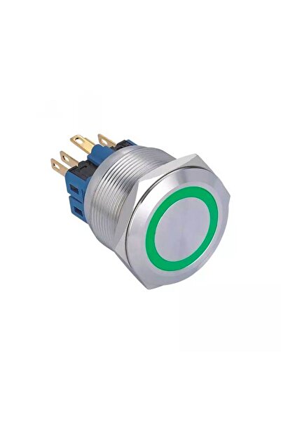 CLASSLIGHTS Push Button 25mm with Return 12-24V Green Led