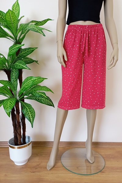 VİP BERA TEKSTİL Kadın Yıldızlı Yumuşak Dokulu Esnek Milan Kumaş Geniş Paça B...