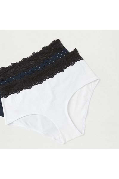FAV Set of 2 - Lace Detail Full Briefs