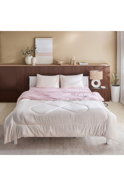 Home Box Derby 3-Piece Reversible Microfiber King Comforter Set 220x240 cm