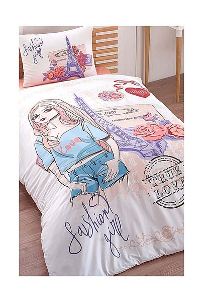 Kristal Set cuvertură de pilota unică pentru fete Ranforce 100% bumbac-Fashion