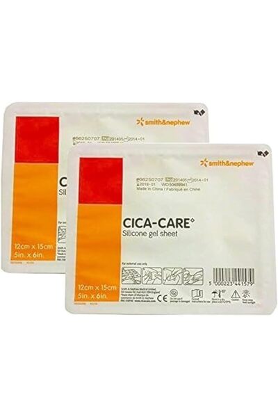 SMİTH & NEPHEW أغطية سيليكون سيكا كير، 5 بوصة × 6 بوصة، معقمة، عبوة من قطعتين، من سميث آند نيفيو