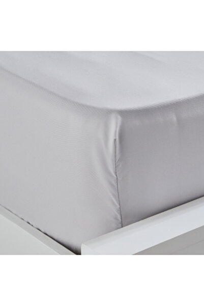 Home Box Derby Solid Microfiber Double Fitted Sheet 140x200+25 cm
