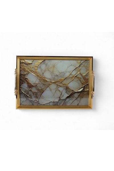 ROSE CENTER Decorative Tray, Special Design Presentation Tray, 42x29cm