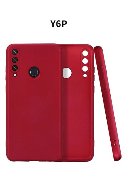 NewFace Huawei Y6P Case First Silicone - Burgundy Drstr