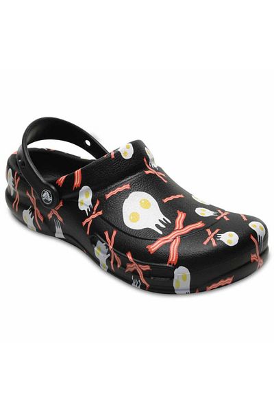 Crocs Clogs Bistro Graphic Clog 38-39 Eu - M6/w8 Us Black - Black/white/black