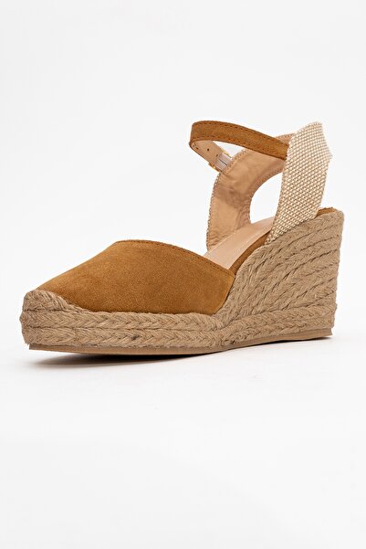 LuviShoes Si̇nta Soil Suede Leather Women's Heeled Sandals