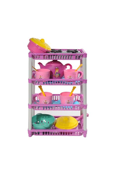BubbyPlay Four-Storey Kitchen Set - Large and Fun Toy