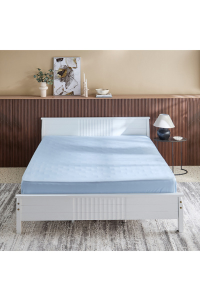 Home Box Derby Solid Microfiber Olympic Queen Fitted Sheet 160x200+25 cm