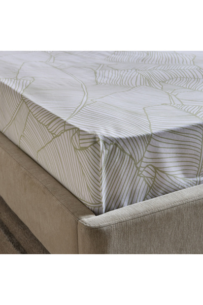 Home Box Malta Musa Printed Cotton Twin Fitted Sheet 120x200+33 cm