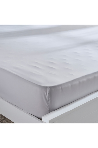 Home Box Derby Solid Microfiber Queen Fitted Sheet 150x200+25 cm