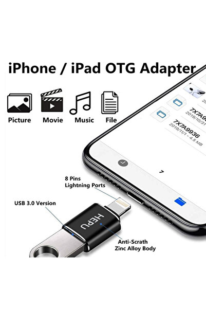 HEPU HP-Z03 USB-A to Lightning iPh Dönüştürücü Adaptör