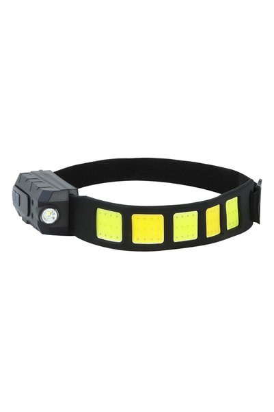 Microcase Su Geçirmez Hareket Sensörlü Usb Şarjlı Led Kafa Feneri 2 Şerit Led - AL5222