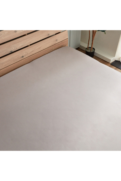 Home Box Derby Solid Microfiber Double Fitted Sheet 140x200+25 cm