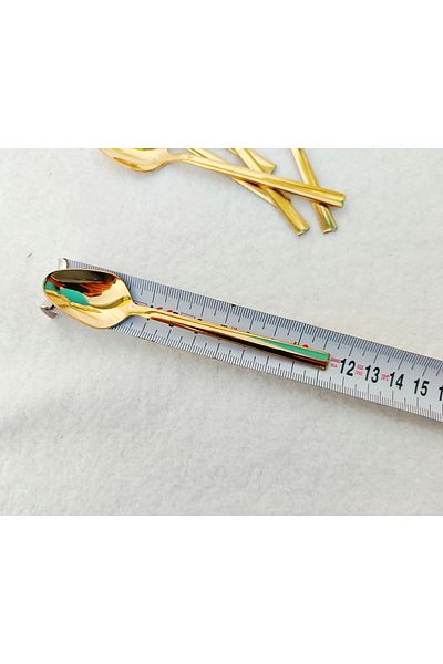 EBRULİEMAYE Gold Teaspoon 6 Personality 6 Pieces of Non-Fading Products