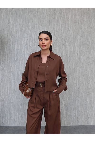 ESRAHELVACI Set triplu pantaloni cu talie înaltă