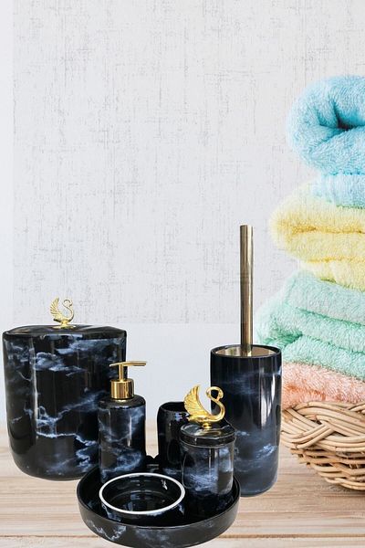 AROW Ri̇ki̇ 5-Piece Bathroom Set 2 Pieces 3956