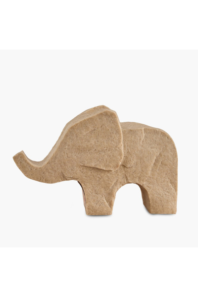 Home Box قطعة فيل من حجر الترافرتين من وايتون، مقاس 23.5×8.5×15 سم