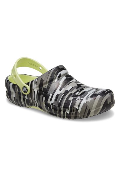 Crocs Bistro Graphic Clog 38-39 Eu - M6/w8 Us Black - Black/lime