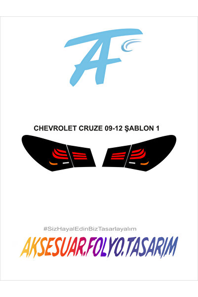 aksesuar folyo tasarım شيفروليه كروز سيدان ستوب فويل