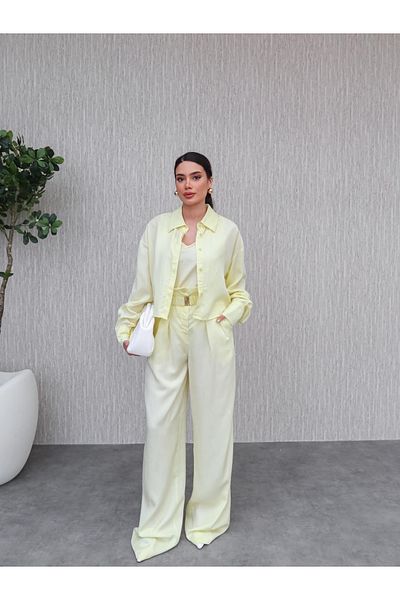 ESRAHELVACI High Waist Pants Triple Set