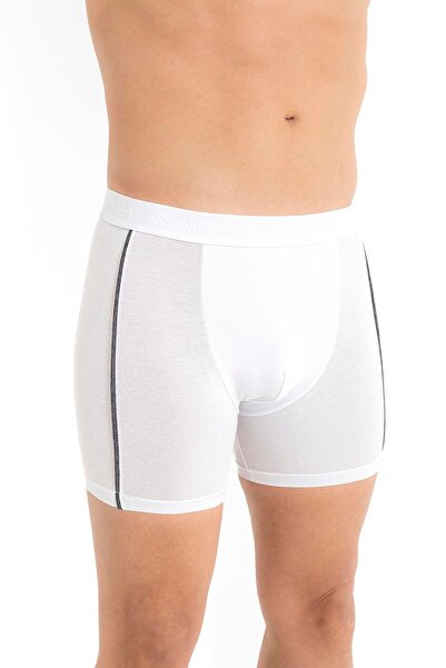 Jiber Чоловічі триколірні бавовняні модальні білі боксери 288