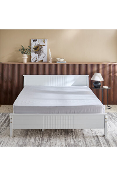 Home Box ملاءة سرير أوليمبية من الألياف الدقيقة الصلبة من ديربي مقاس 160 × 200 + 25 سم