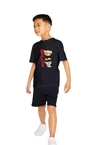 Trendy Merry Store Set tricou imprimat și Capri pentru băiat