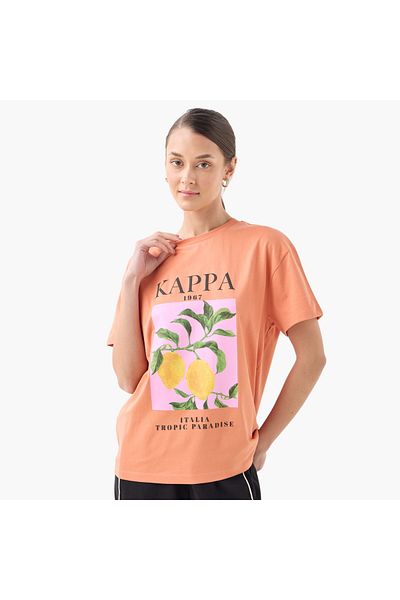Kappa تي شيرت كابا بطبعة جرافيكية مع رقبة دائرية