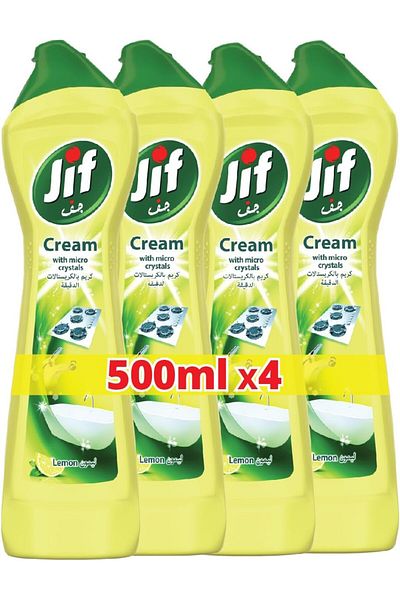 Jif Cream Cleaner, 4 x 500ml
