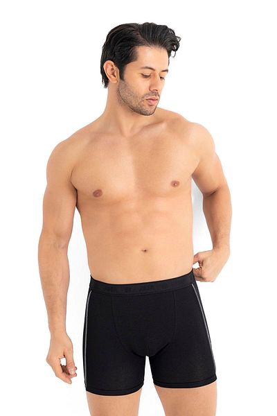 Jiber Ανδρικό 3 τεμάχιο βαμβακερό Modal Black Boxer 288