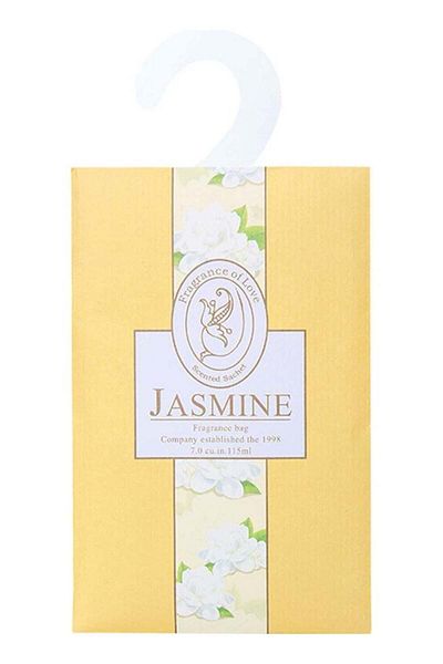 Generic Jasmine Scented Sachets with Hanging Hook Natural Scented Bags Wardrobe Fresheners for Wardrobe Clos