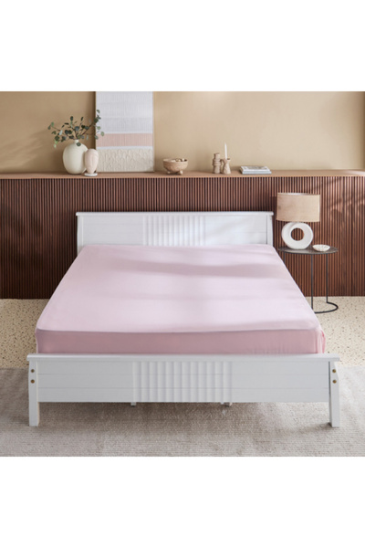 Home Box Derby Solid Microfiber King Fitted Sheet 180x200+25 cm