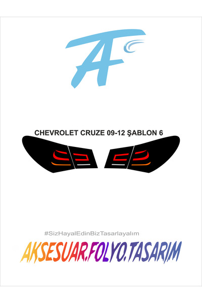 aksesuar folyo tasarım شيفروليه كروز سيدان ستوب فويل