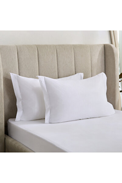 Home Box Purely-Percale 2-Piece 300TC Percale Pillowcase Set with Flange 50x75+15 cm