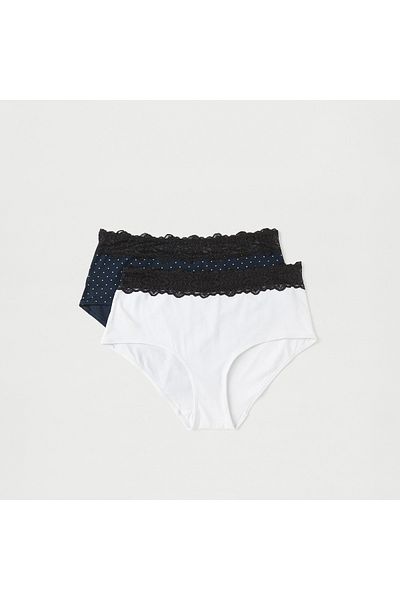 FAV Set of 2 - Lace Detail Full Briefs