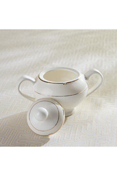 Home Box Rib Sugar Pot with Lid