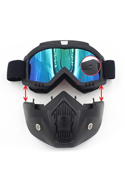 Müstesna ® Tam Yüz Koruma Kask Altı Kask Üstü Yüz Maskesi