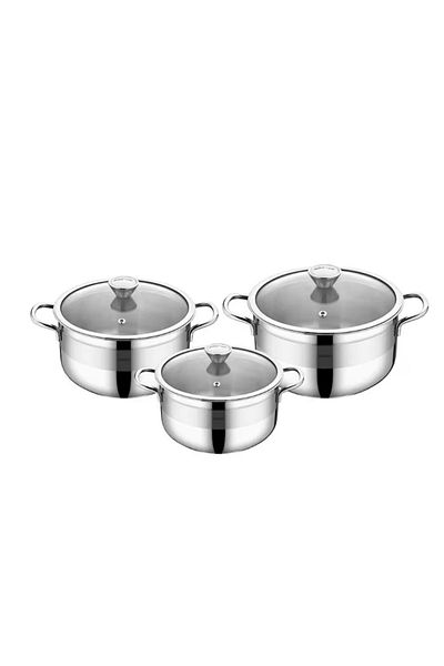 Bejon Amboss Saphire 6-Piece Stainless Steel Cookware Set Features
