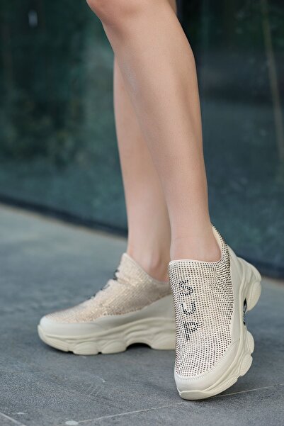 Madam Tarz Madison Kalın Tabanlı Taşlı Sterç Spor