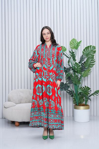 My Blog Rochie de mărime mare cu mânecă balon verde - 3002 - 2