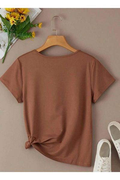 woonkey ΓΥΝΑΙΚΕΙΟ T-SHIRT ΝΕΑΣ ΣΕΖΟΝ ΜΕ ΛΟΓΟΤΥΠΟ GOOD VIBES