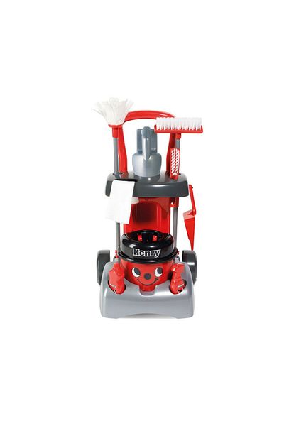 Casdon - Henry Deluxe cleaning trolley for Kids 3+ - Red