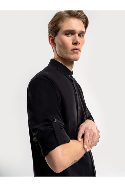 Loft Стандартна мъжка риза с U. ръкав