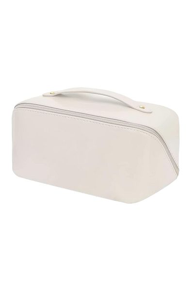 TECOS Cosmetic and perfume organizer bag, Tecos, ideal for travel or checked luggage, beige