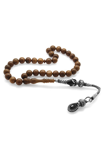 Tesbihane Ασημένιο 1000 καρατίων Καζάζ με φούντα ανοιχτόχρωμο σφαίρα κομμένο ροζάριο Kuka 101002110